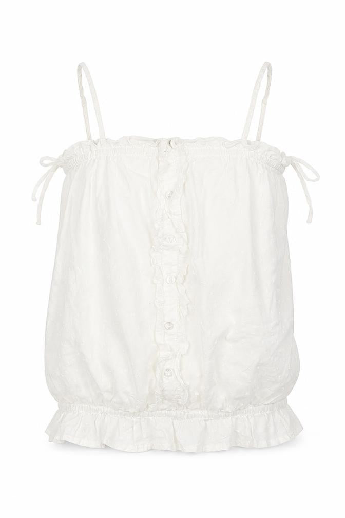 Front view of New Look girls’ white basic t-shirt, size 13, years