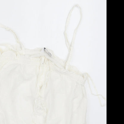 New Look Girls White   Basic T-Shirt Size 13 Years