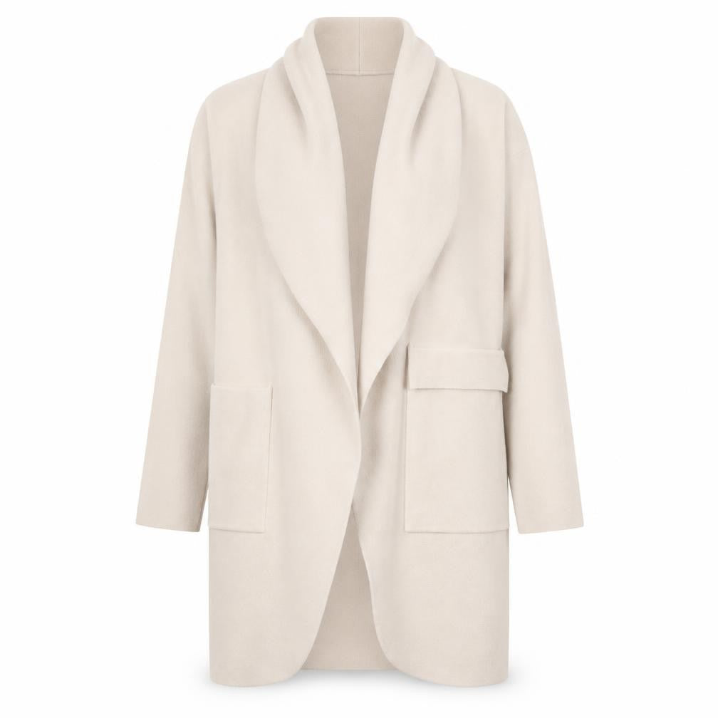 Front view of Twelfth women’s beige jacket, size M