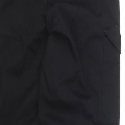 Mens UK Size 31 in Black Knight Regular Fit  Black Trousers