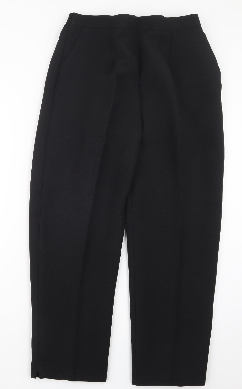 Womens UK Size 16 Preworn Regular Fit  Black Trousers