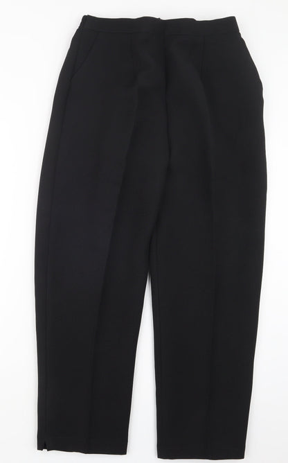 Womens UK Size 16 Preworn Regular Fit  Black Trousers