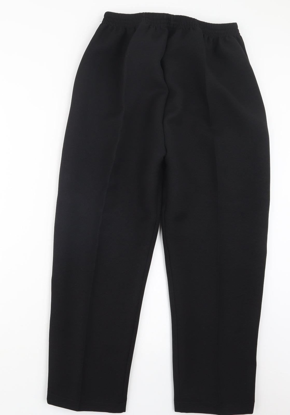 Womens UK Size 16 Preworn Regular Fit  Black Trousers