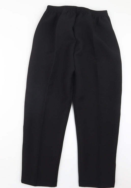 Womens UK Size 16 Preworn Regular Fit  Black Trousers