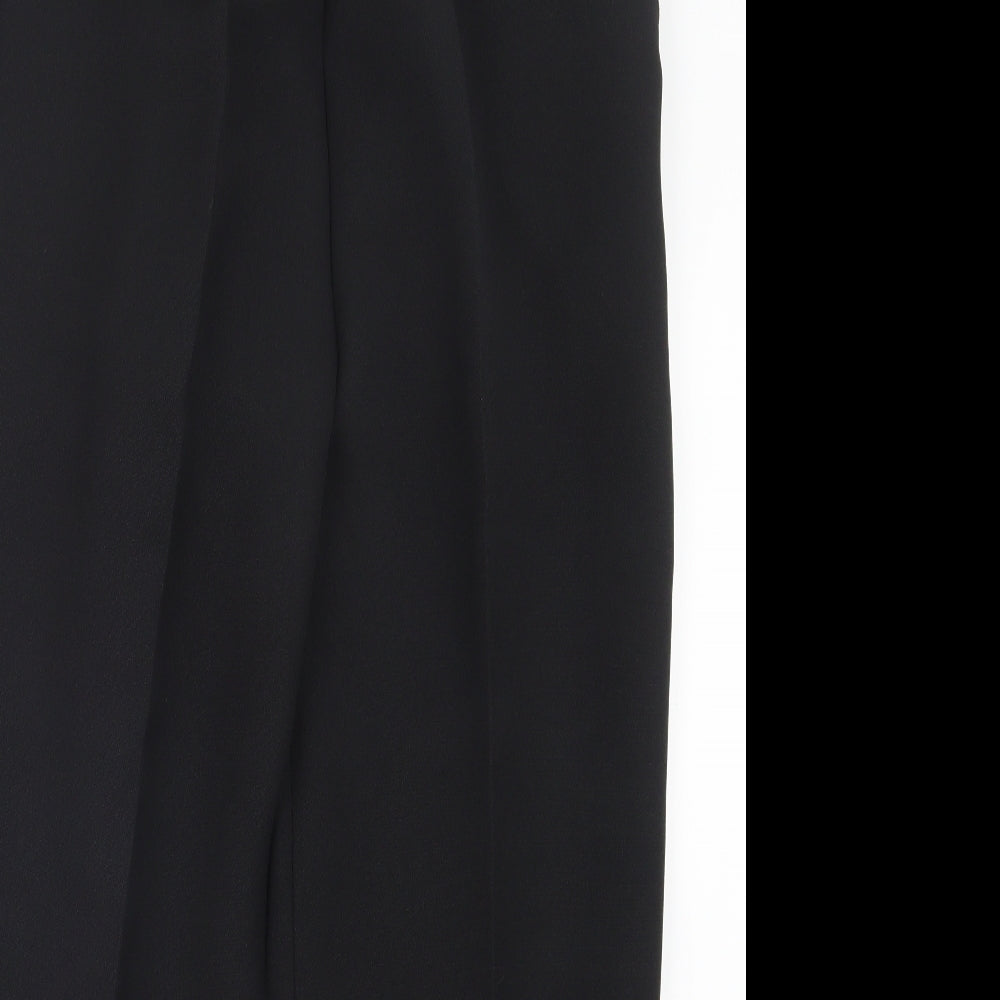 Womens UK Size 16 Preworn Regular Fit  Black Trousers