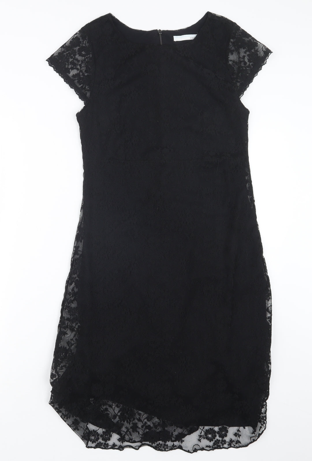 AMARANTO Womens Black  Lace A-Line  Size 8
