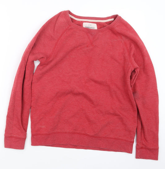 Womens UK Size 10 Papaya Red Pullover Jumper
