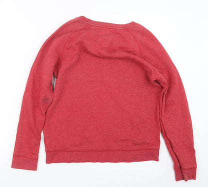 Womens UK Size 10 Papaya Red Pullover Jumper