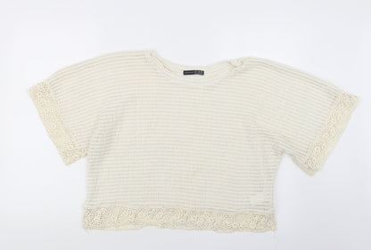 Womens UK Size 18 Atmosphere Ivory Pullover Jumper