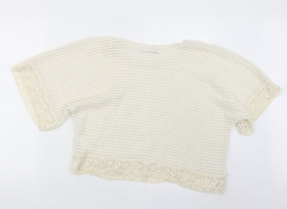 Womens UK Size 18 Atmosphere Ivory Pullover Jumper