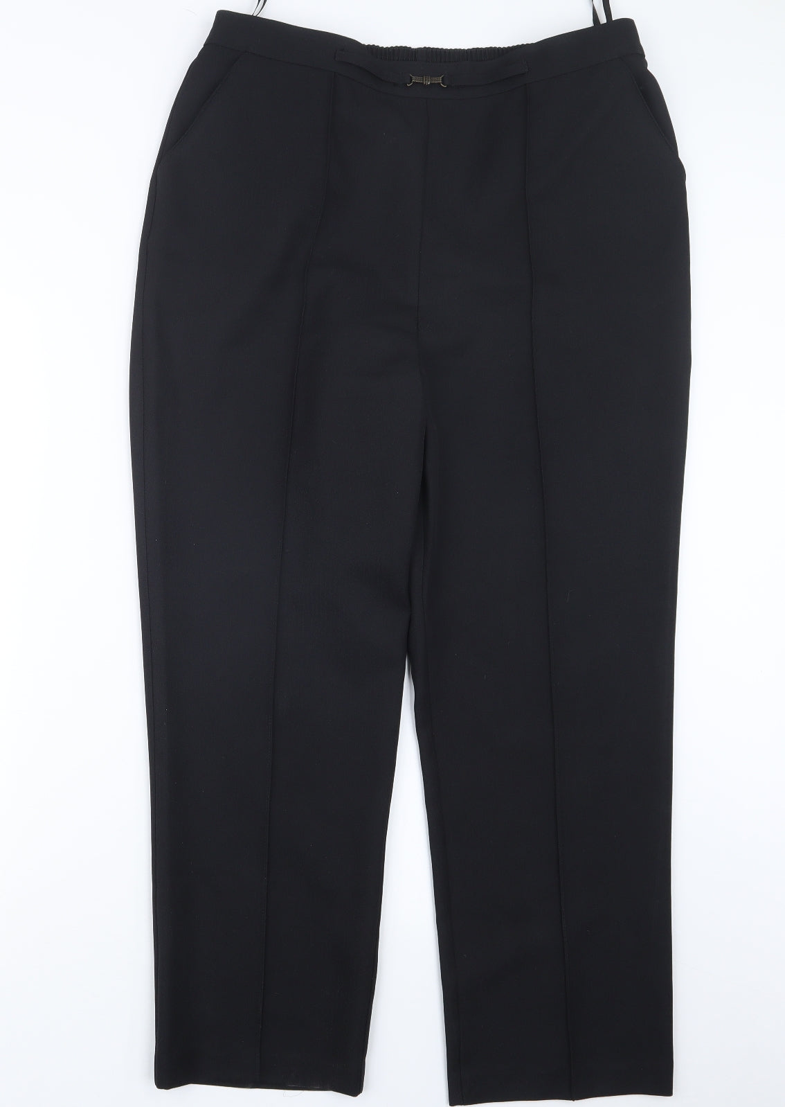 Womens UK Size 14 Papaya Regular Fit  Black Trousers