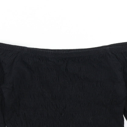 915 Generation Girls Black   Cropped T-Shirt Size 10-11 Years