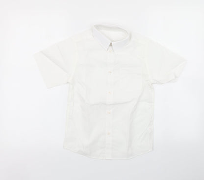 TU Boys White   Basic Button-Up Size 8 Years
