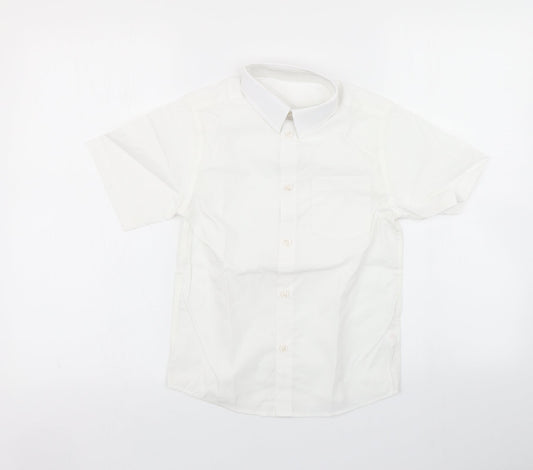 TU Boys White   Basic Button-Up Size 8 Years