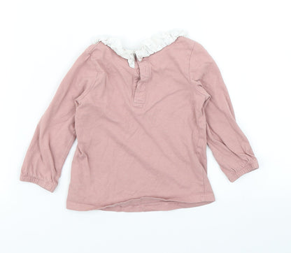 Matalan Girls Pink   Basic T-Shirt Size 12-18 Months