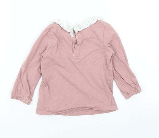 Matalan Girls Pink   Basic T-Shirt Size 12-18 Months