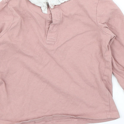 Matalan Girls Pink   Basic T-Shirt Size 12-18 Months