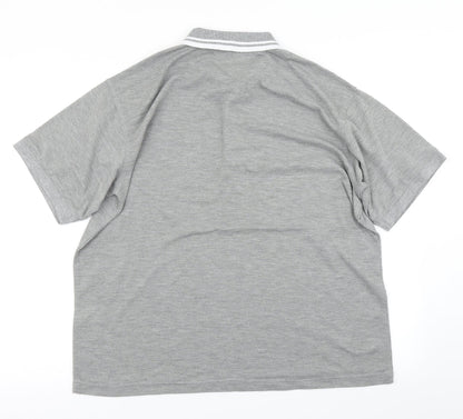 J.J.Willis Mens Grey    Polo Size L