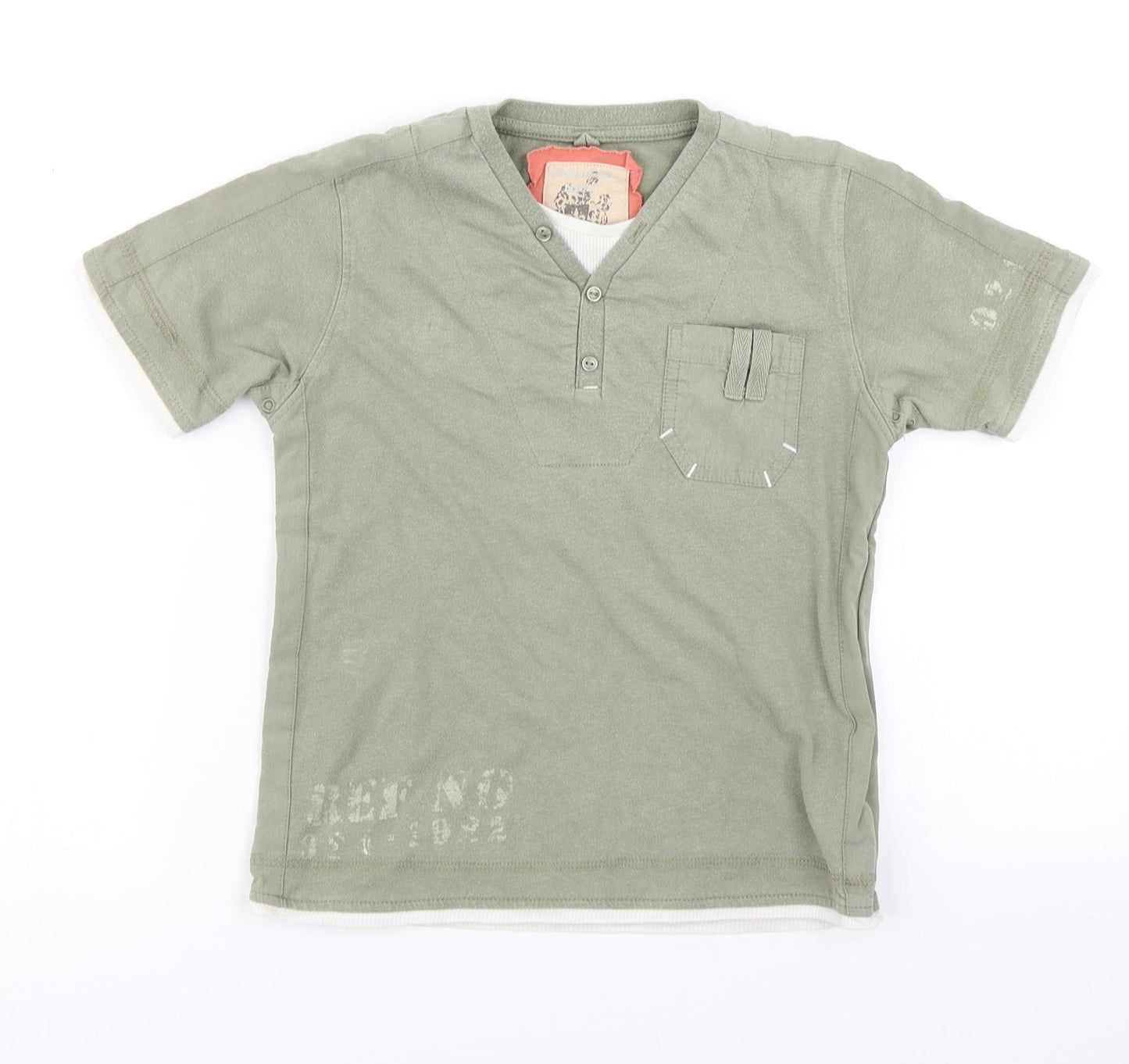 NEXT Boys Green   Basic T-Shirt Size 6 Years
