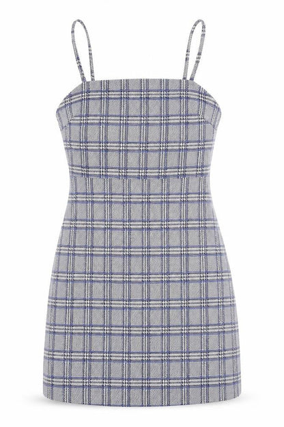Primark Womens Blue Plaid  Bodycon  Size 4