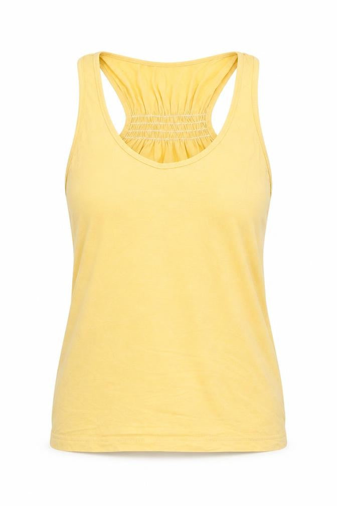 Womens UK Size 10 Dorothy Perkins Yellow Basic T-Shirt