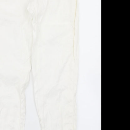 Inwear Womens White   Cargo Trousers Size 8 L27 in
