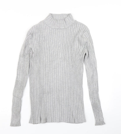 Avenue Womens Grey  Knit Pullover Jumper Size 12