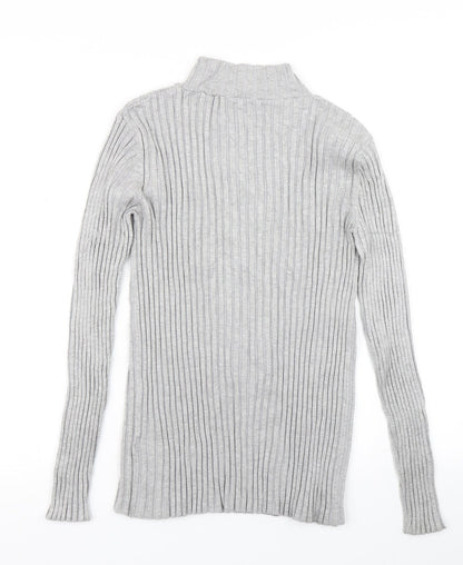 Avenue Womens Grey  Knit Pullover Jumper Size 12