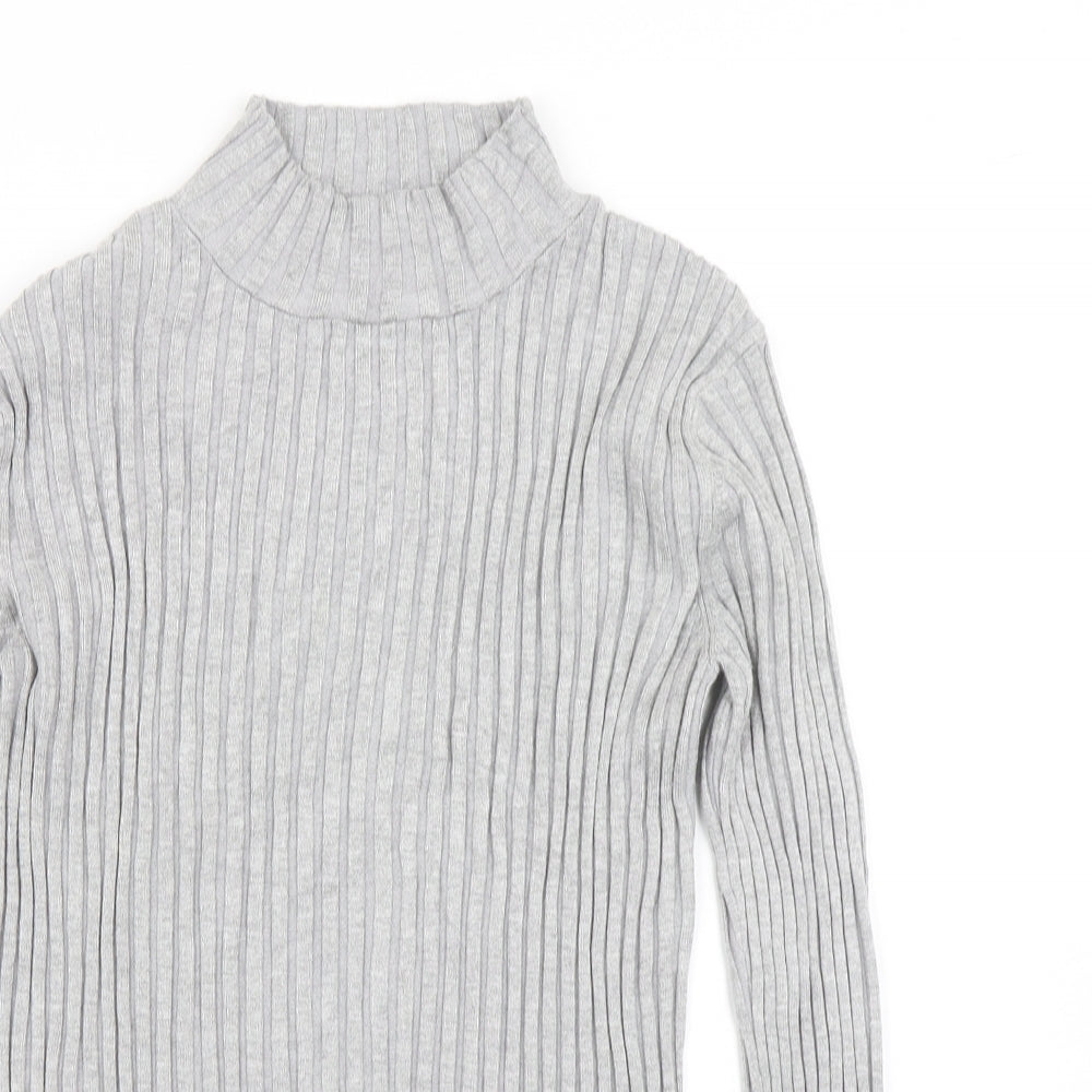 Avenue Womens Grey  Knit Pullover Jumper Size 12