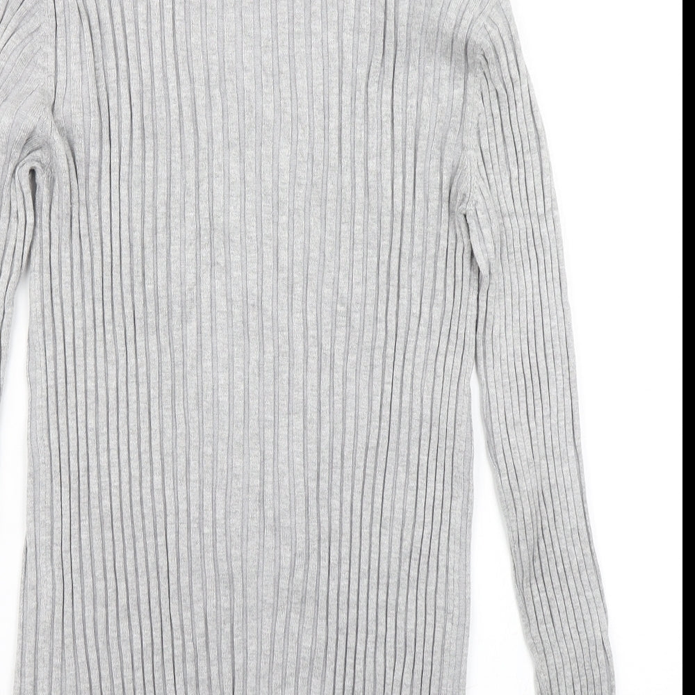 Avenue Womens Grey  Knit Pullover Jumper Size 12
