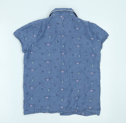 Matalan Girls Blue   Top Pyjama Top Size 14 Years