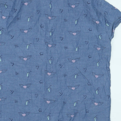 Matalan Girls Blue   Top Pyjama Top Size 14 Years