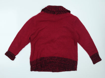 Womens UK Size M Roman Pink Pullover Jumper