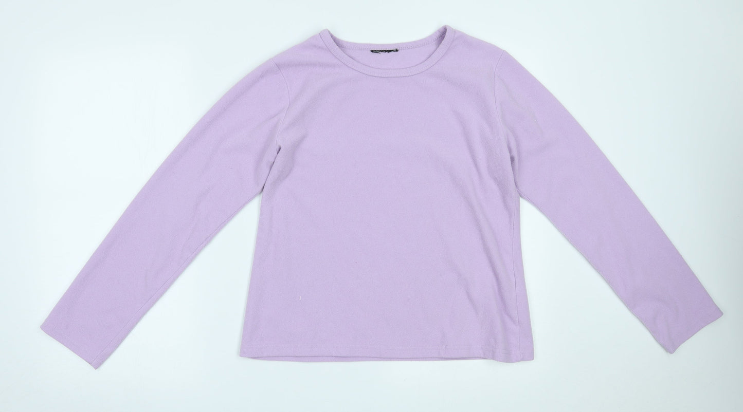 Womens UK Size L Preworn Purple Pullover Jumper