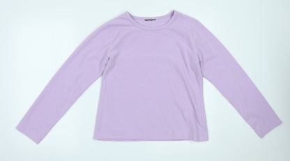 Womens UK Size L Preworn Purple Pullover Jumper