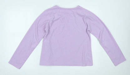 Womens UK Size L Preworn Purple Pullover Jumper