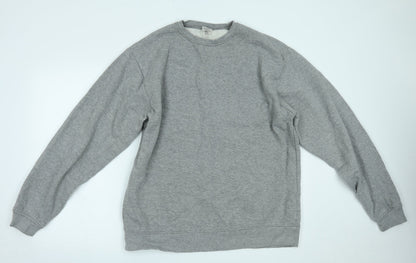 Additional front view of kokse men’s grey jumper, size XL