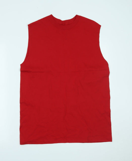 JERZEES Mens Red   Jersey Tank Size M