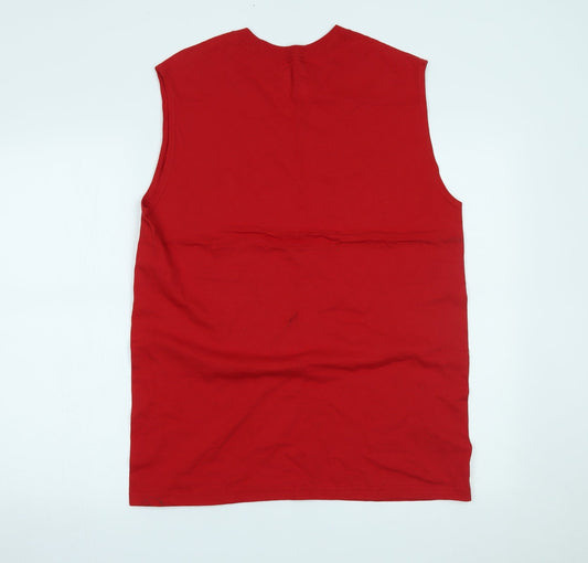 JERZEES Mens Red   Jersey Tank Size M