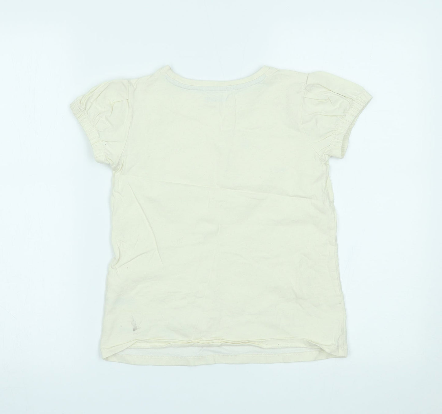 Nutmeg Girls Ivory   Basic T-Shirt Size 10-11 Years