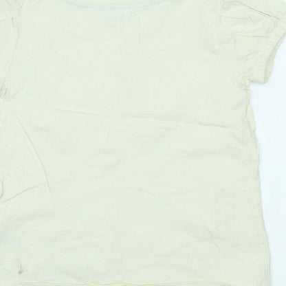 Nutmeg Girls Ivory   Basic T-Shirt Size 10-11 Years