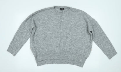 Womens UK Size 10 Topshop Grey Pullover Jumper