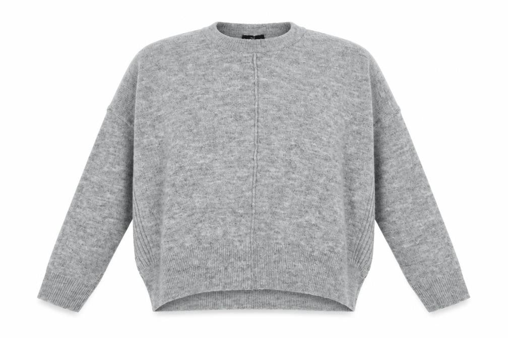 Womens UK Size 10 Topshop Grey Pullover Jumper