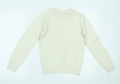 Prova Womens Ivory   Pullover Jumper Size 14