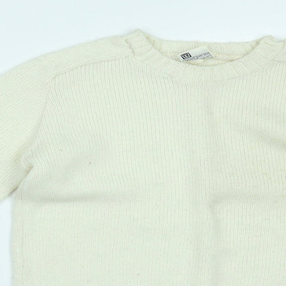 Prova Womens Ivory   Pullover Jumper Size 14