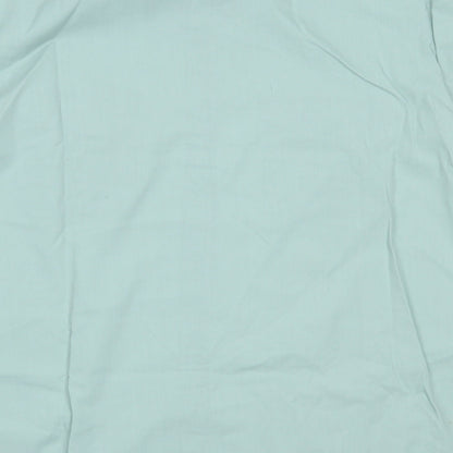 Mens UK Size M Man at ease Green  Button-Up Short Sleeve Casual Shirt