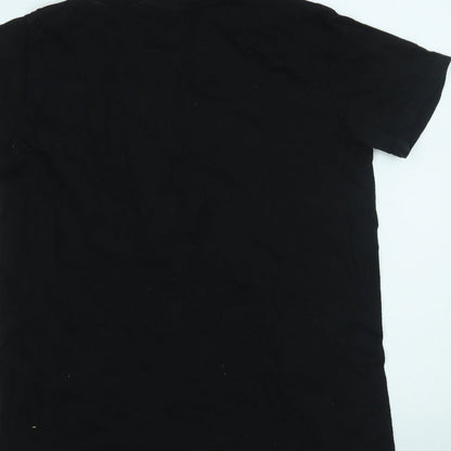 Mens UK Size S Club Black  T-Shirt