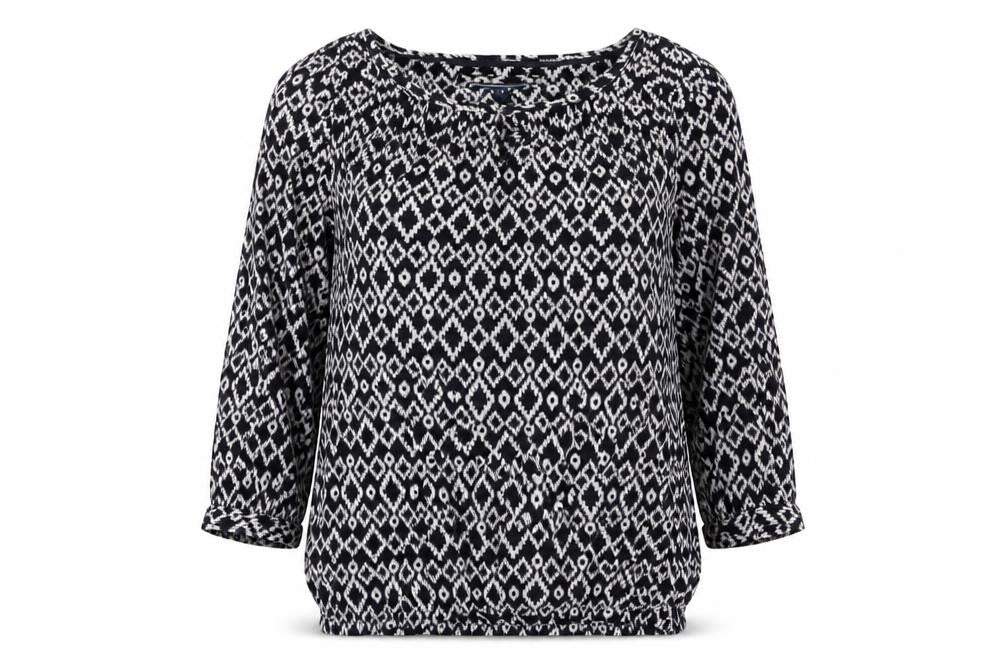 Womens UK Size 10 Maine New England Blue Basic Blouse
