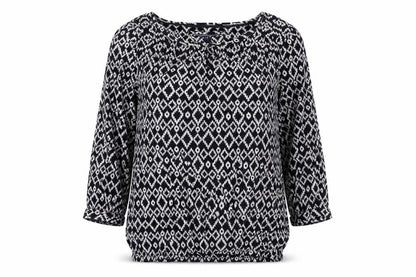 Womens UK Size 10 Maine New England Blue Basic Blouse