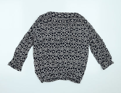 Maine New England Womens Blue   Basic Blouse Size 10